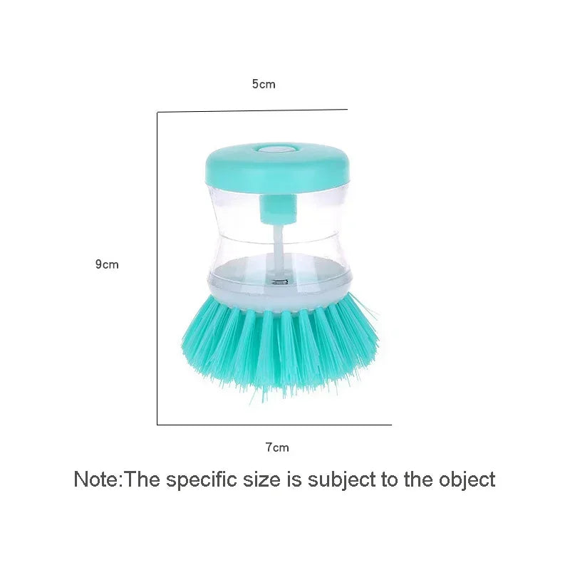 Washing Brush For Utensils, Pots, Pan And Dishes With Liquid Soap Dispenser.