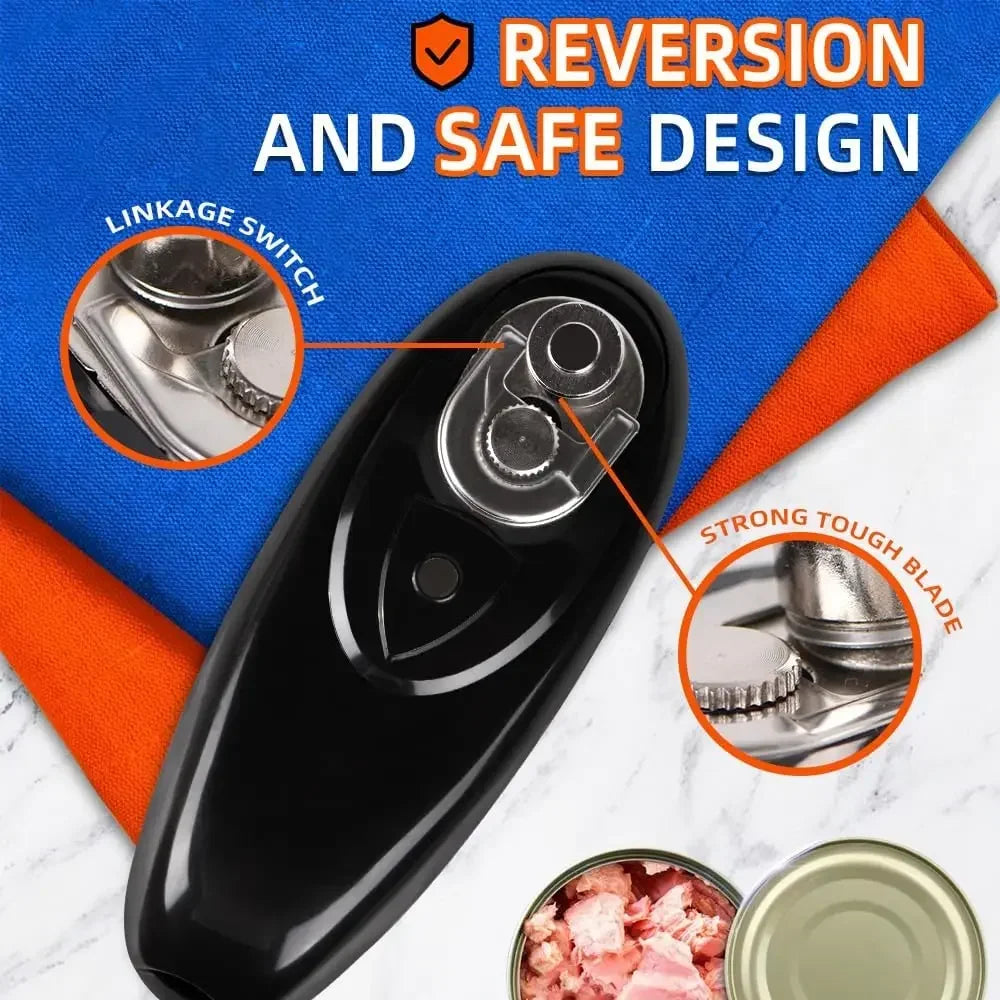 One Touch Automatic Electric Can Opener, Jar Opener And Bottle Opener Kit.