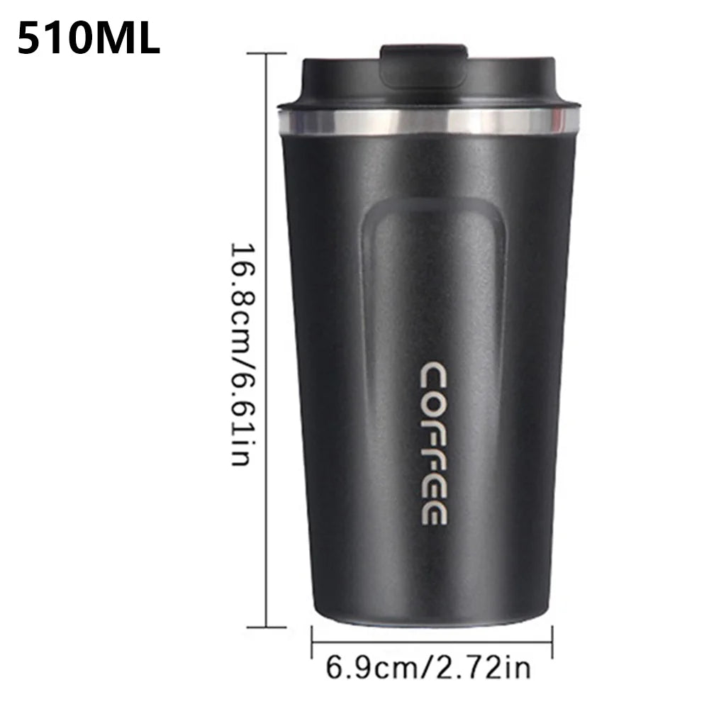 17.24oz - 510ml Thermal Mug Coffee Thermos Bottle With LED Smart Temperature Digital Display Vacuum Flask Travel Cup Keep Cold/Hot Portable.