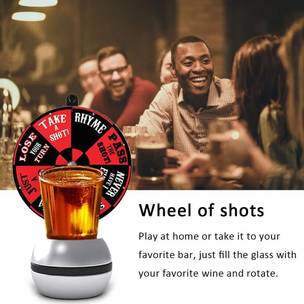 Beer Wine Board Game Pointer Shot Spinner Party Game Glass Cup Kit Spin Drinking Game Table Home Entertainment Bar Tools