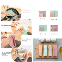 10pcs Microfiber Towel Absorbent Kitchen Cleaning Cloth. Household Cleaning Towel.