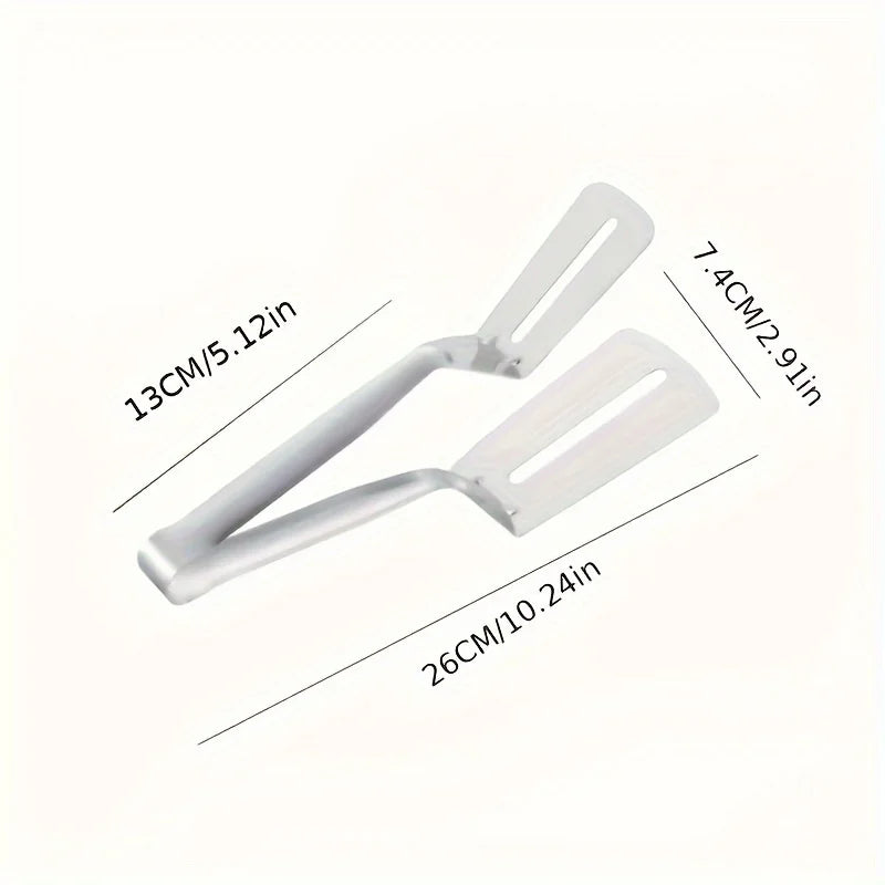 1pc stainless steel steak clip, fried fish spatula, non-stick fish spatula, multifunctional household kitchen frying spatula.