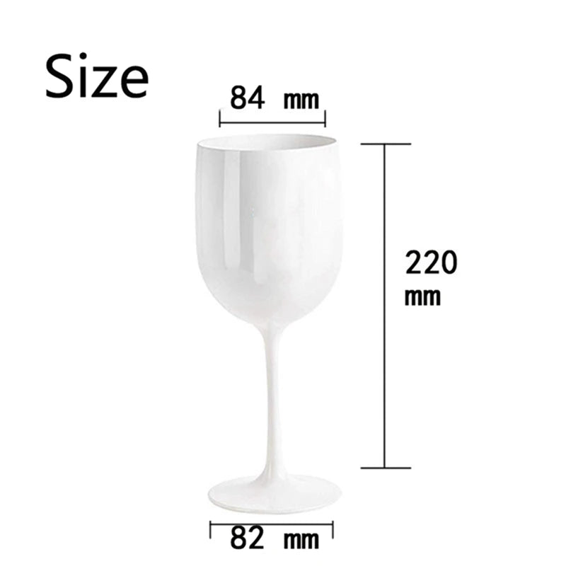 4Pcs Plastic Unbreakable And Shatterproof Wine Glasses