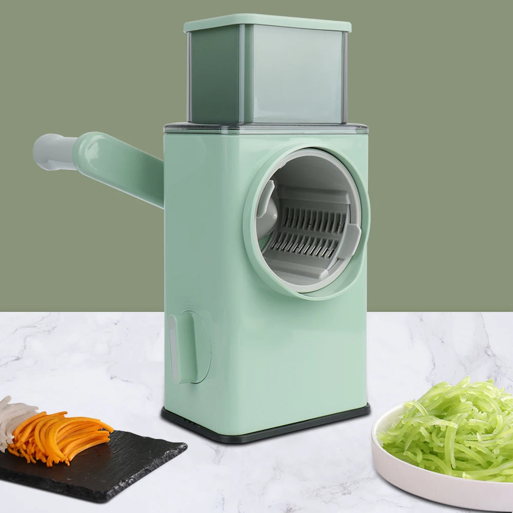 3 in 1 Manual Rotary Potato Chip And Cheese Slicer.