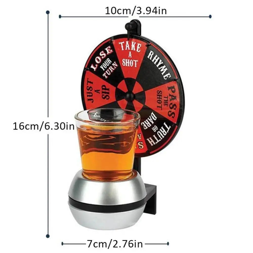 Beer Wine Board Game Pointer Shot Spinner Party Game Glass Cup Kit Spin Drinking Game Table Home Entertainment Bar Tools