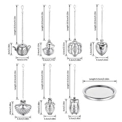 Stainless Steel, Tea Infuser w Tray, Tea Strainer, Herbal Filter.