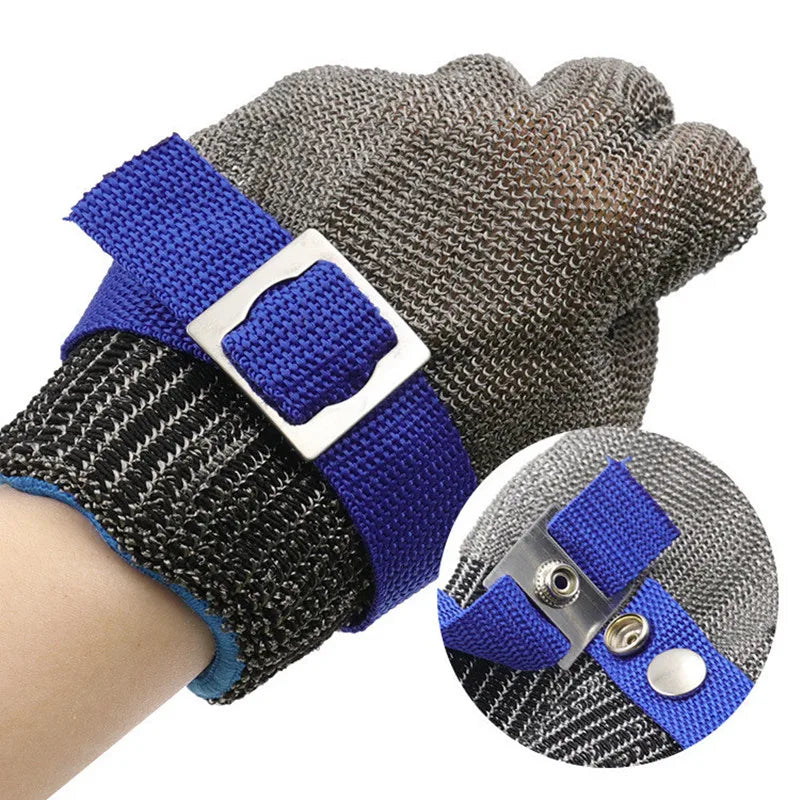 Stainless Steel Cut Proof, Stab Proof Safety Gloves.