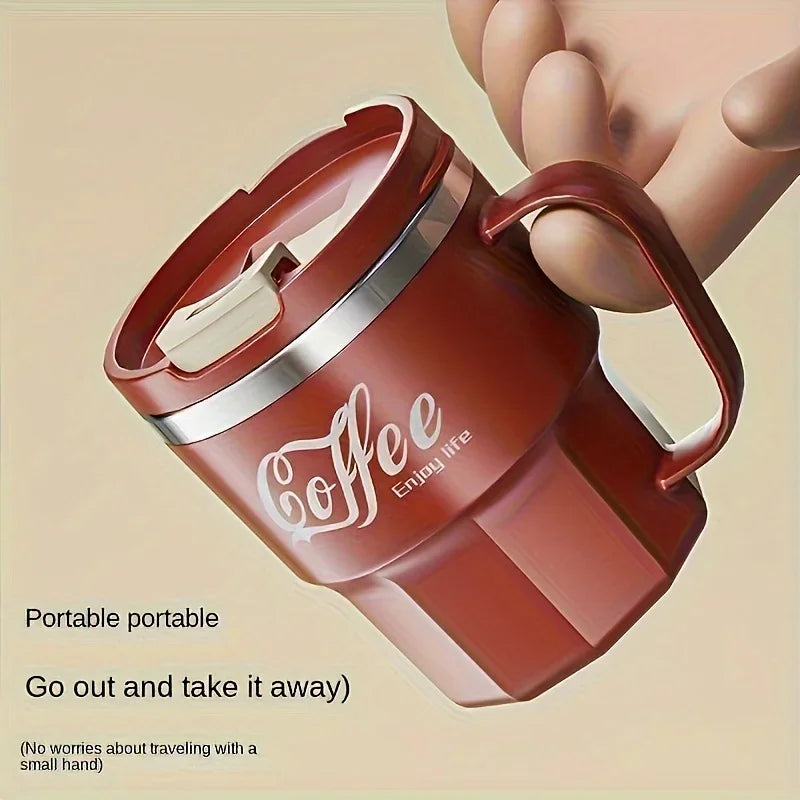 1pc 400ml 304 Stainless Steel Coffee Mug.