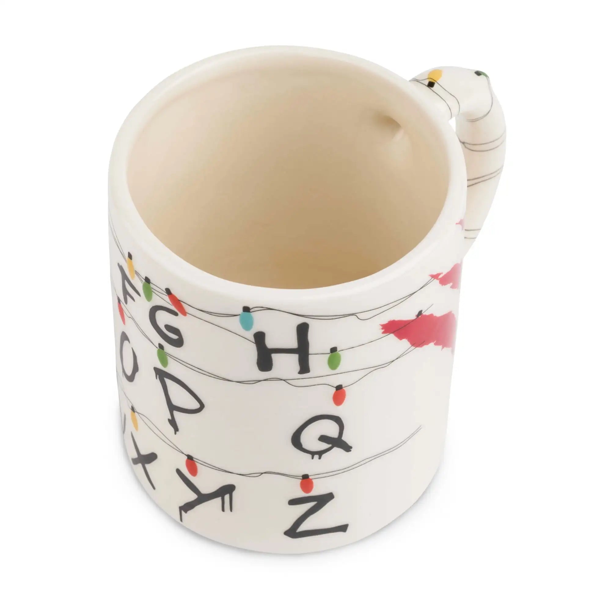 Stranger Things Alphabet String of Lights Coffee Mug.