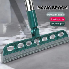 2PCS/Set Silicone Broom Wiper Squeegee Window Washing Multifunctional Household Home Floor Glass Scraper Hand-push.