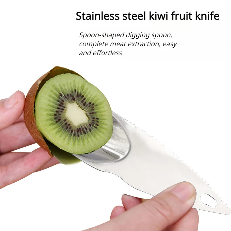 Stainless Steel Kiwi Slicer, Vegetable And Fruit Cutter.