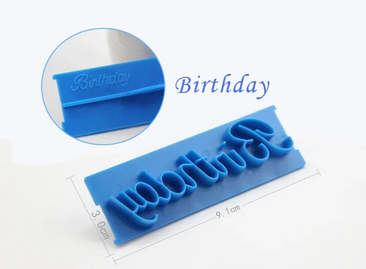 1 Six Pcs. Set Cake Baking Molds, Cookie Press Stamp. Embosser Cutter Fondant Mold. Cake Decorating.