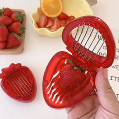 Strawberry Slicer Corer Strawberries Huller Leaf Stem Remover Fruits Cleaning and Cutter.