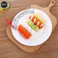 1pc Vegetables Spiral Knife Potato Carrot Cucumber Salad Chopper Easy Spiral Screw Slicer Cutter Spiralizer.