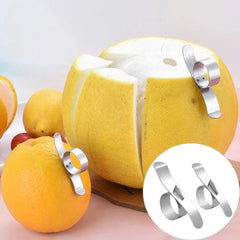 Orange Opener Safe Small Blade Design, Labor-saving Fruit Peeling Stainless Steel Ring, Pomegranate Citrus Pomelo Zester.