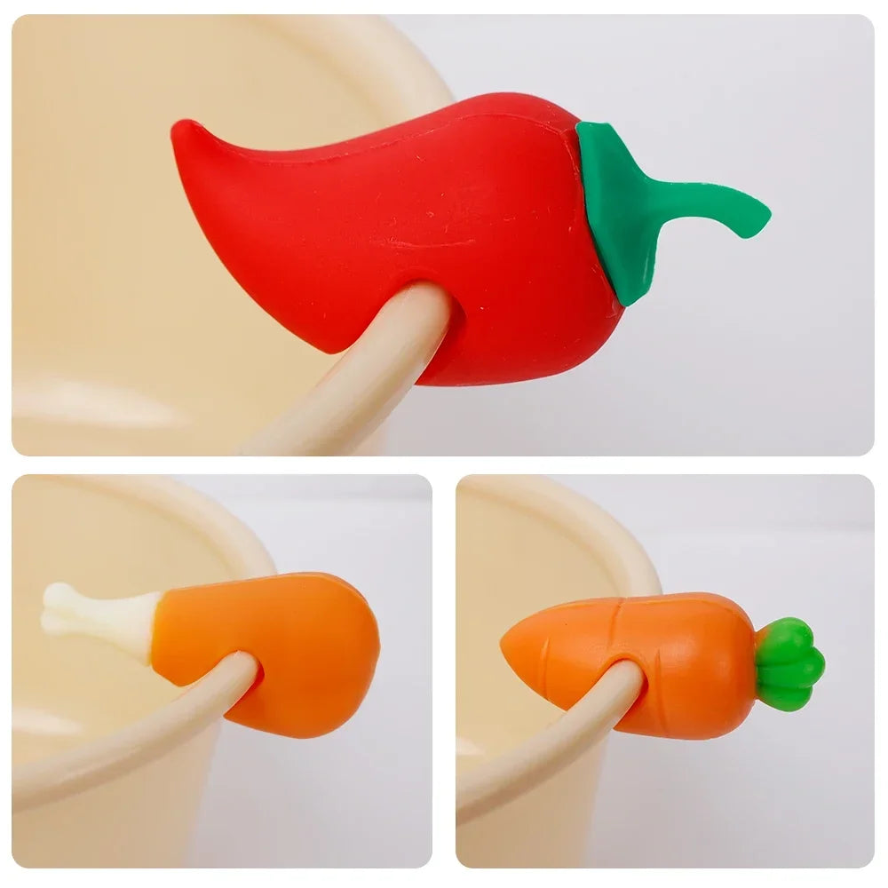 3Pcs Silicone Splash-Proof Pot Lid Holder, Heat-Resistant Overflow Plug, Lifter.