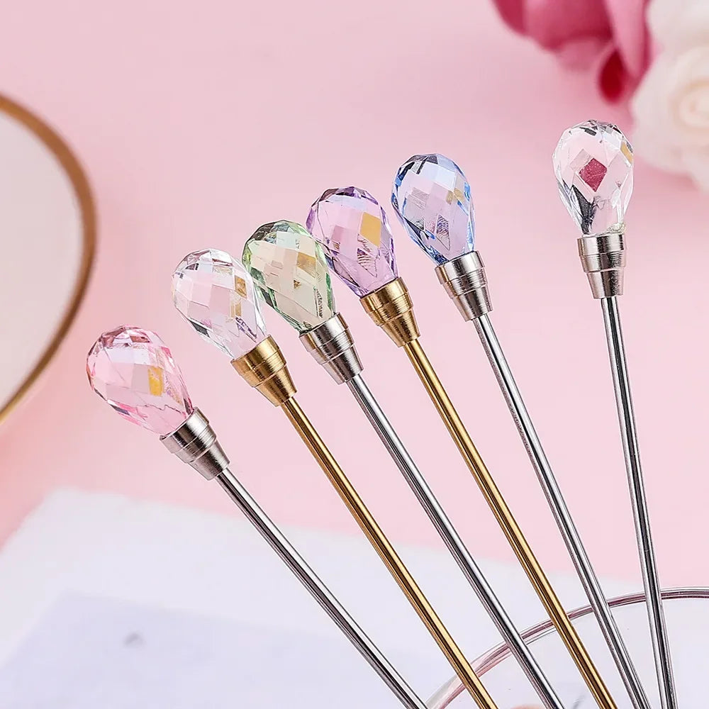 4pcs Exquisite Crystal Teaspoon for Ice Cream, Dessert, Coffee or Cocktail.