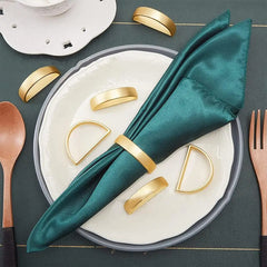 12Pcs/Set Fashion Napkin Buckle. Napkin Holder. High Gloss Elegant Golden Silver Color Sturdy Napkin Ring. Table Decoration