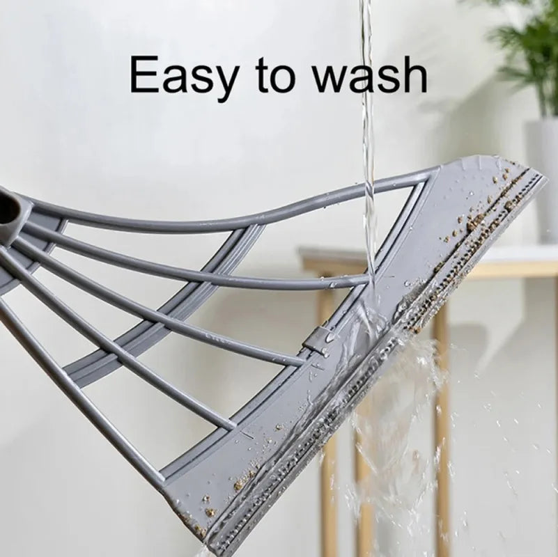 2PCS/Set Silicone Broom Wiper Squeegee Window Washing Multifunctional Household Home Floor Glass Scraper Hand-push.