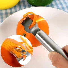 Lemon Zester, Grater, Stainless Steel Lemon Grater, Orange Peeler Citrus Fruit Grater Peeling Knife.