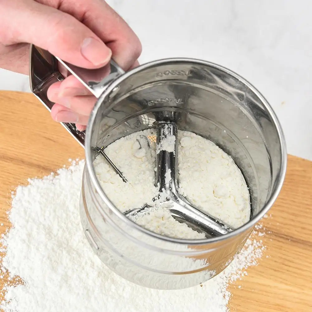 Handheld Flour Sieve. Icing Sugar Shaker. Stainless Steel for Baking Pastry Baking. Powder Flour Mesh Sifter Cup.