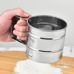 Handheld Flour Sieve. Icing Sugar Shaker. Stainless Steel for Baking Pastry Baking. Powder Flour Mesh Sifter Cup.