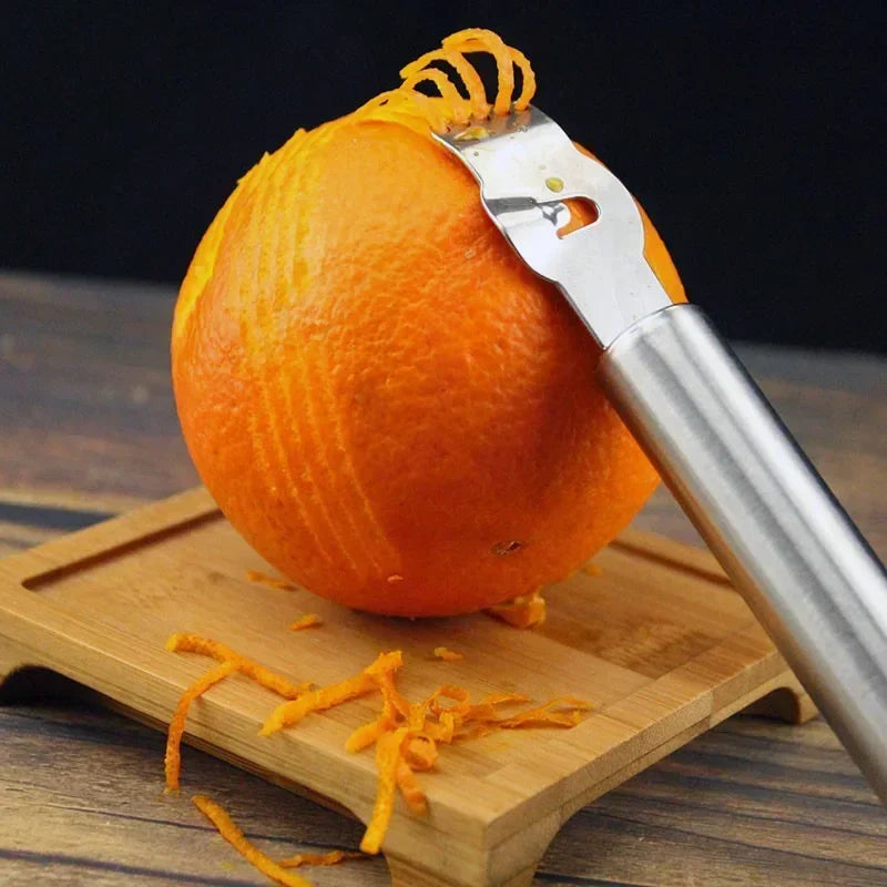 Lemon Zester, Grater, Stainless Steel Lemon Grater, Orange Peeler Citrus Fruit Grater Peeling Knife.