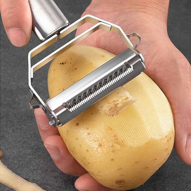 Peeler Multifunctional Kitchen Vegetable Fruit Peeler Stainless Steel Durable Potato Slicer Household Shredder Carrot Peeler