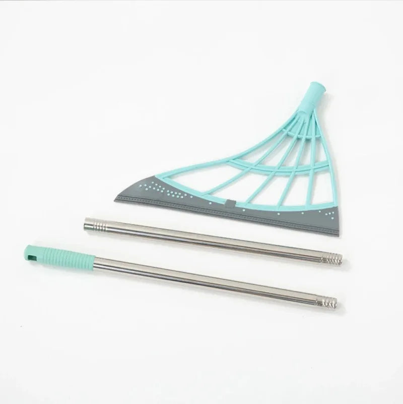 2PCS/Set Silicone Broom Wiper Squeegee Window Washing Multifunctional Household Home Floor Glass Scraper Hand-push.