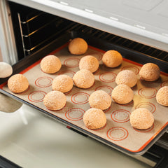 2PCS Silicone Baking Mats for Oven, 16.53in X 11.61in - 42cm X 29.5cm, Reusable Non Stick Heat Resistant Bakeware Sheets Liner, Macaron, Cookies Bread