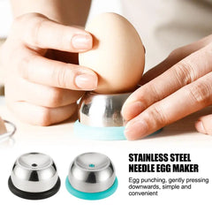 Egg Piercer for Raw Eggs Stainless Steel Needle Egg Punch, Egg Hole Puncher For Easy Peeling Boiled Egg.