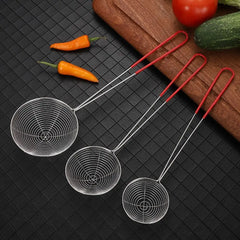 Stainless Steel Colander Scoop Spoon With Skimmer.