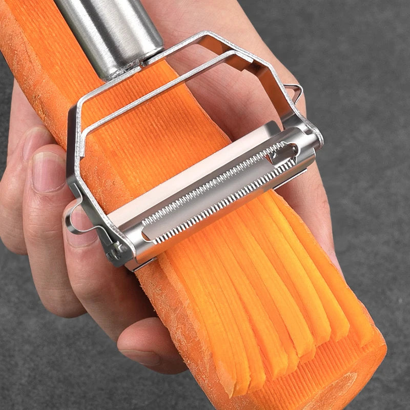 Peeler Multifunctional Kitchen Vegetable Fruit Peeler Stainless Steel Durable Potato Slicer Household Shredder Carrot Peeler