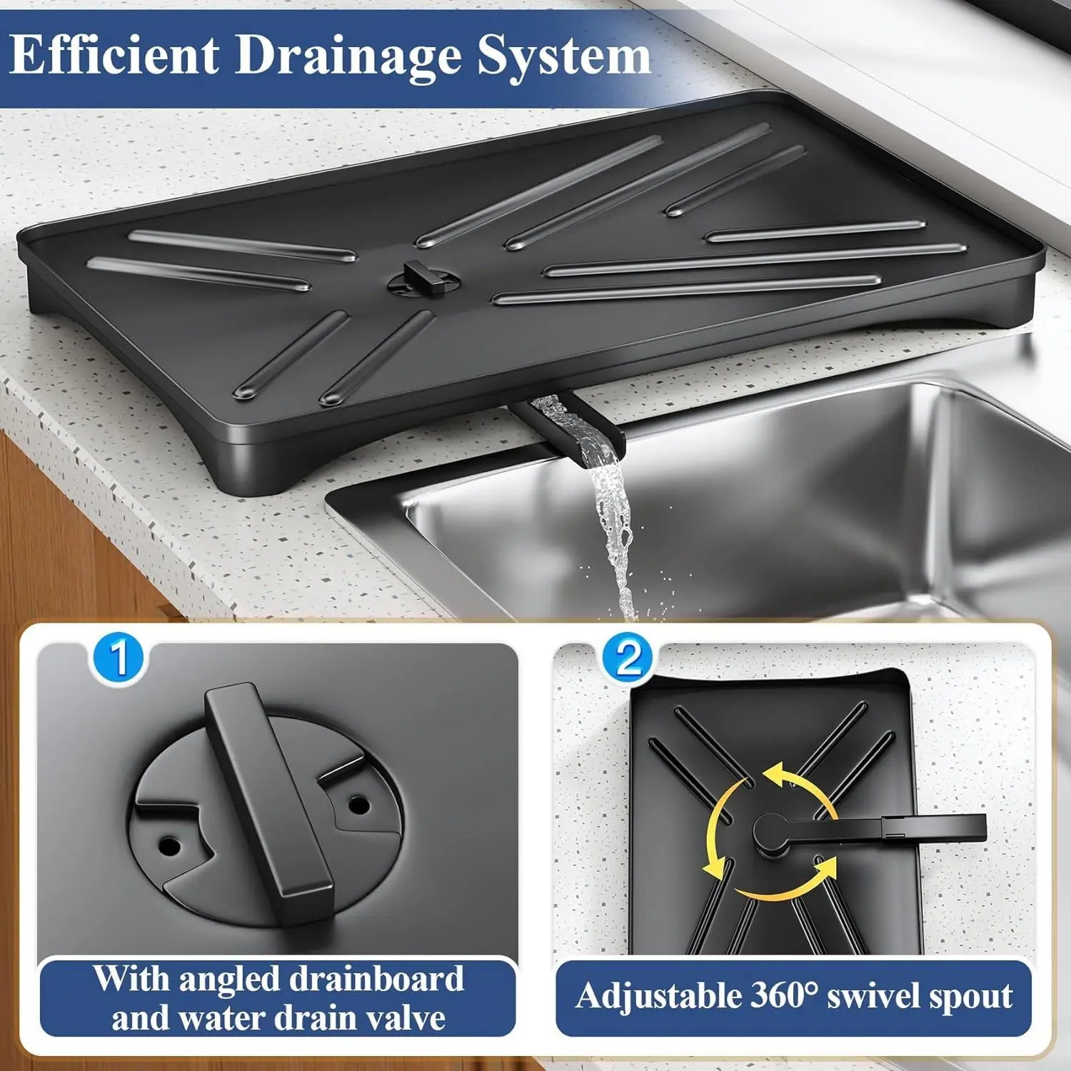 Dish Rack, Single Layer Dish Drying Rack, Large Capacity Dish Rack With Drain Board, Rustproof Dish Drainer With Utensil Holder.