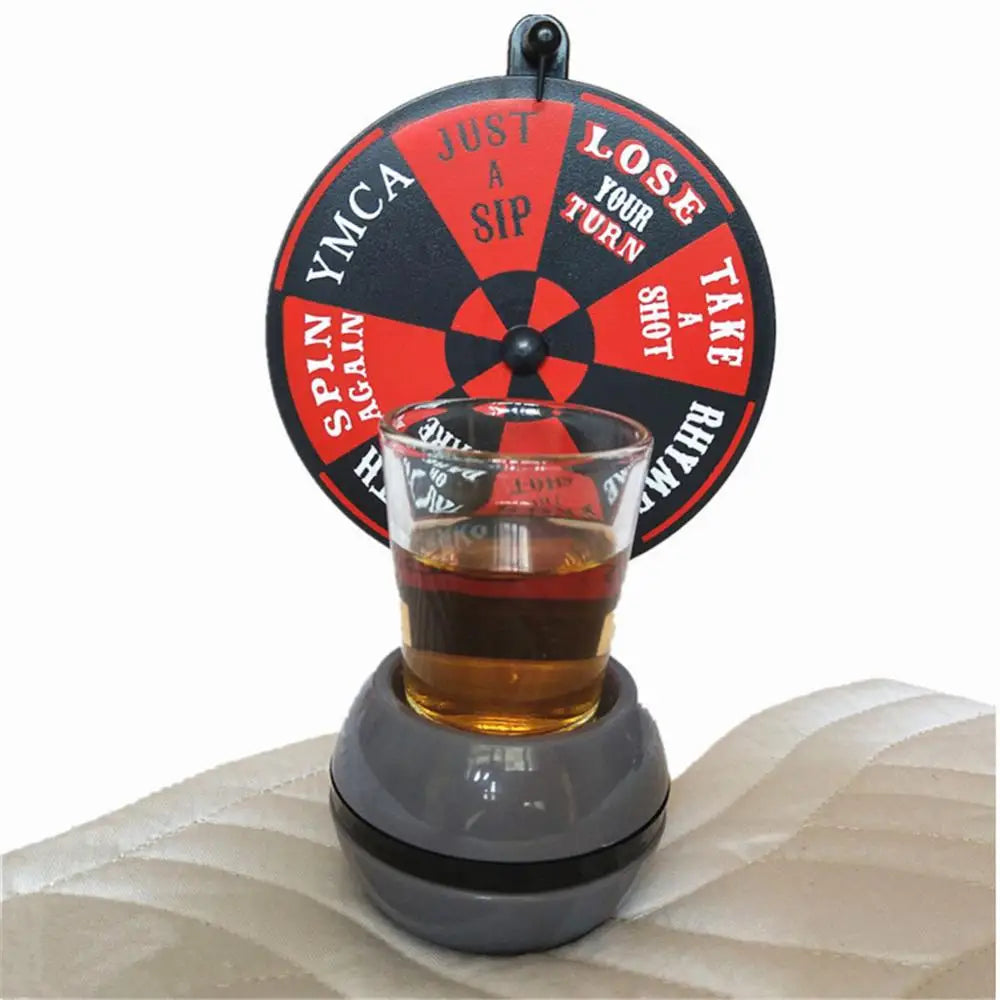 Beer Wine Board Game Pointer Shot Spinner Party Game Glass Cup Kit Spin Drinking Game Table Home Entertainment Bar Tools