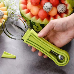 Watermelon Slicer Cutter Scoop Fruit Carving Knife Cutter Fruit Platter Fruit Dig Pulp Separator