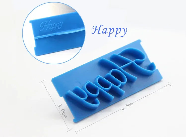 1 Six Pcs. Set Cake Baking Molds, Cookie Press Stamp. Embosser Cutter Fondant Mold. Cake Decorating.