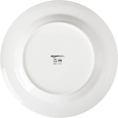 Basics 16-Piece Porcelain Kitchen Dinnerware Set with Plates, Bowls and Mugs, Service.