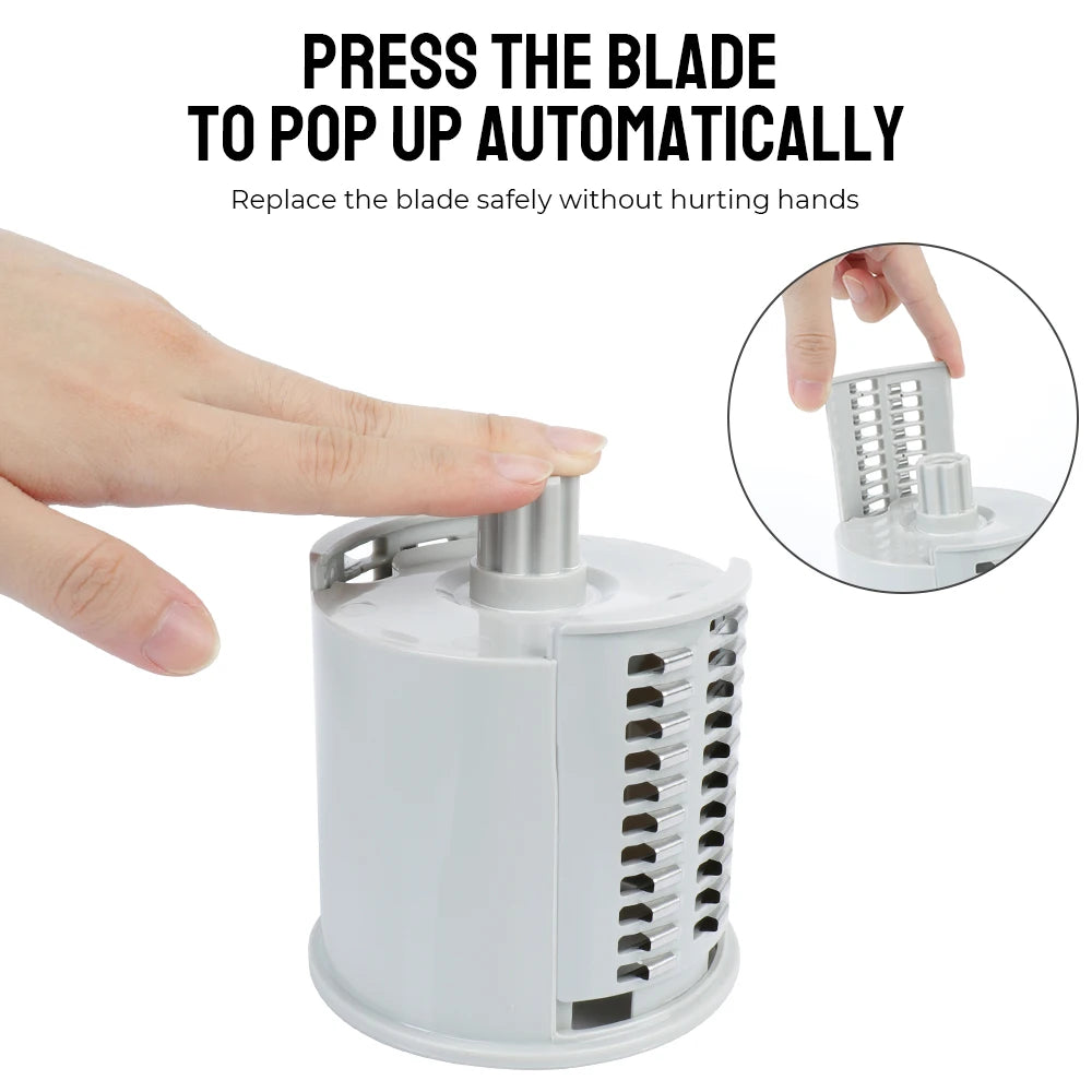 3 in 1 Manual Rotary Potato Chip And Cheese Slicer.