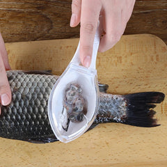 1pc Fish Scales Graters Scraper Fish Cleaning Tool Scraping Scales Device with Cover Home Kitchen Cooking Fish Tool Kitchen Tool