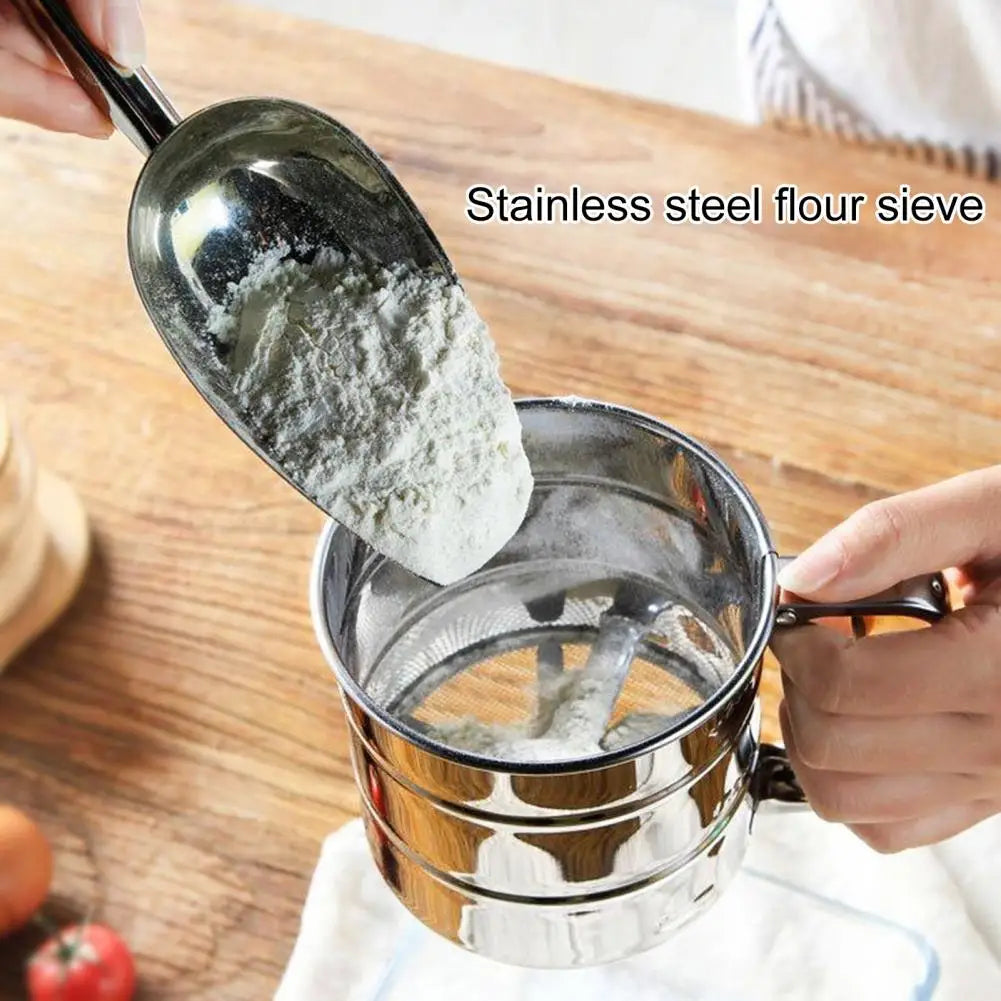 Handheld Flour Sieve. Icing Sugar Shaker. Stainless Steel for Baking Pastry Baking. Powder Flour Mesh Sifter Cup.