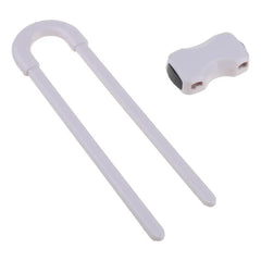 2PCS/Set Drawer Door Cabinet Cupboard Safety Locks. Baby Kids Safety Plastic U Shaped Locks.