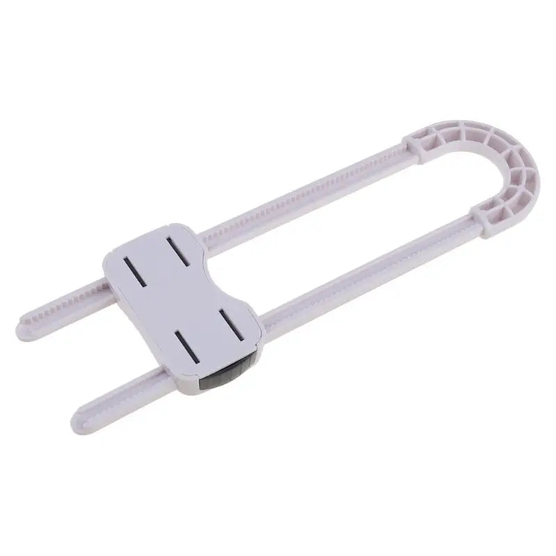 2PCS/Set Drawer Door Cabinet Cupboard Safety Locks. Baby Kids Safety Plastic U Shaped Locks.