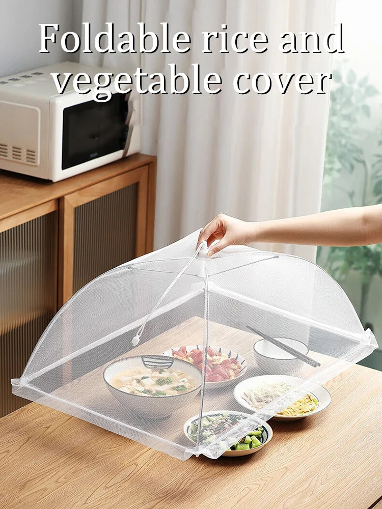 1PC Dining table cover vegetable cover home foldable table cover new dust and fly proof.43cm-16.9in x 43cm-16.9in  x 22cm-8.6in