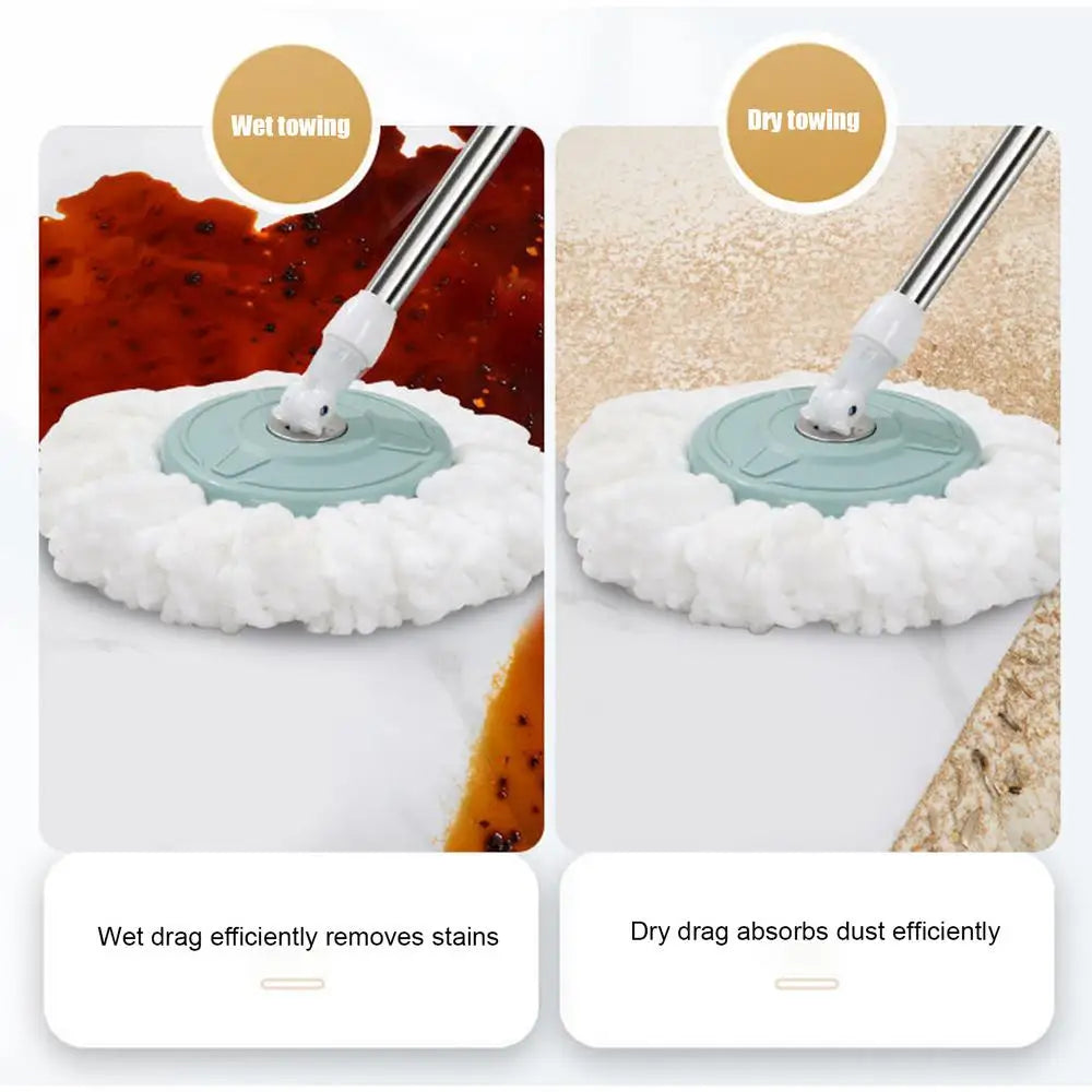 SpinMop And Bucket Set Household Cleaning Automatic SpinMop Labour-Saving Cleaning Mop With Wringer For Living Room Kitchen