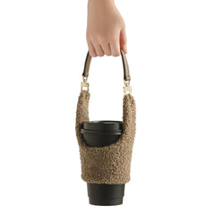 Creative Portable Plush Cup Sleeve, Cup Bag, Coffee Bottle Covers, Insulated Cup Holder.