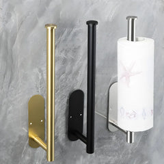 Stainless Steel Paper Towel Holder for  Kitchen No Punch Wall Mount Tissue Towel Roll Self Adhesive