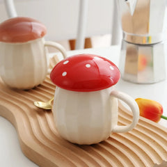 250ml / 8.4oz Coffee Mug with Mushroom Lid.