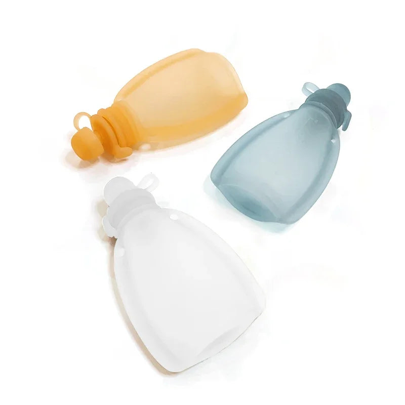 Squeeze For Toddlers Holder Bag Storage Silicone Juice Baby Snack Container Reusable Food Feeding Pouches Bag